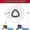 10 Pack Spin Mop Replacement Heads, 100% Microfiber Spin Mop Refill for Easy Wring Compatible with Triangle Spin Mop, 360 Degree Spinning Mop Replace Head for Floor Cleaning view 2