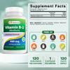 Best Naturals Vitamin B2 (Riboflavin) 400mg - Migraine Relief - Veggie Capsules - Conezyme Precursor - 120 Count (120 Count (Pack of 3)) view 2