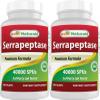 Best Naturals Serrapeptase 40000 SPUs 180 Capsules (180 Count (Pack of 2)) view 1
