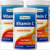 Best Naturals 100% Pure Vitamin C Powder Non-GMO 1 lb (454 Grams) Powder (Also Called Ascorbic Acid) (1 LB (Pack of 3)) view 1