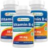 Best Naturals Vitamin B6 50 mg 250 Tablets (250 Count (Pack of 3)) view 1