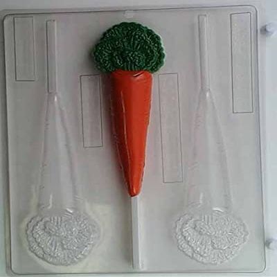 Carrot Chocolate Lollipop Candy Mold