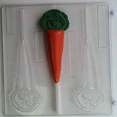 Carrot Chocolate Lollipop Candy Mold