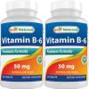 Best Naturals Vitamin B6 50 mg 250 Tablets (250 Count (Pack of 2)) view 1