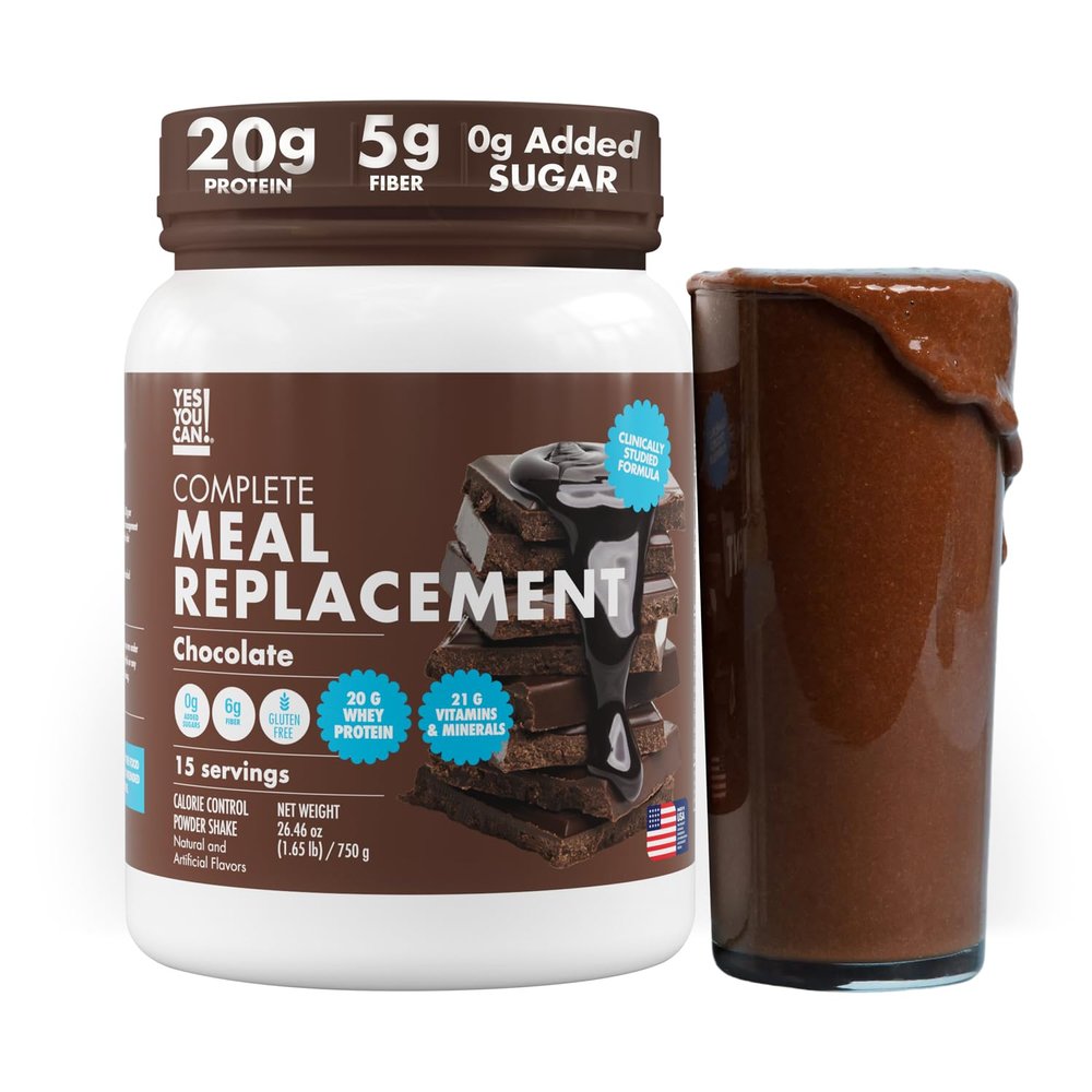 Yes You Can! Meal Replacement Shake, Chocolate, 20g Protein, 15 Servings