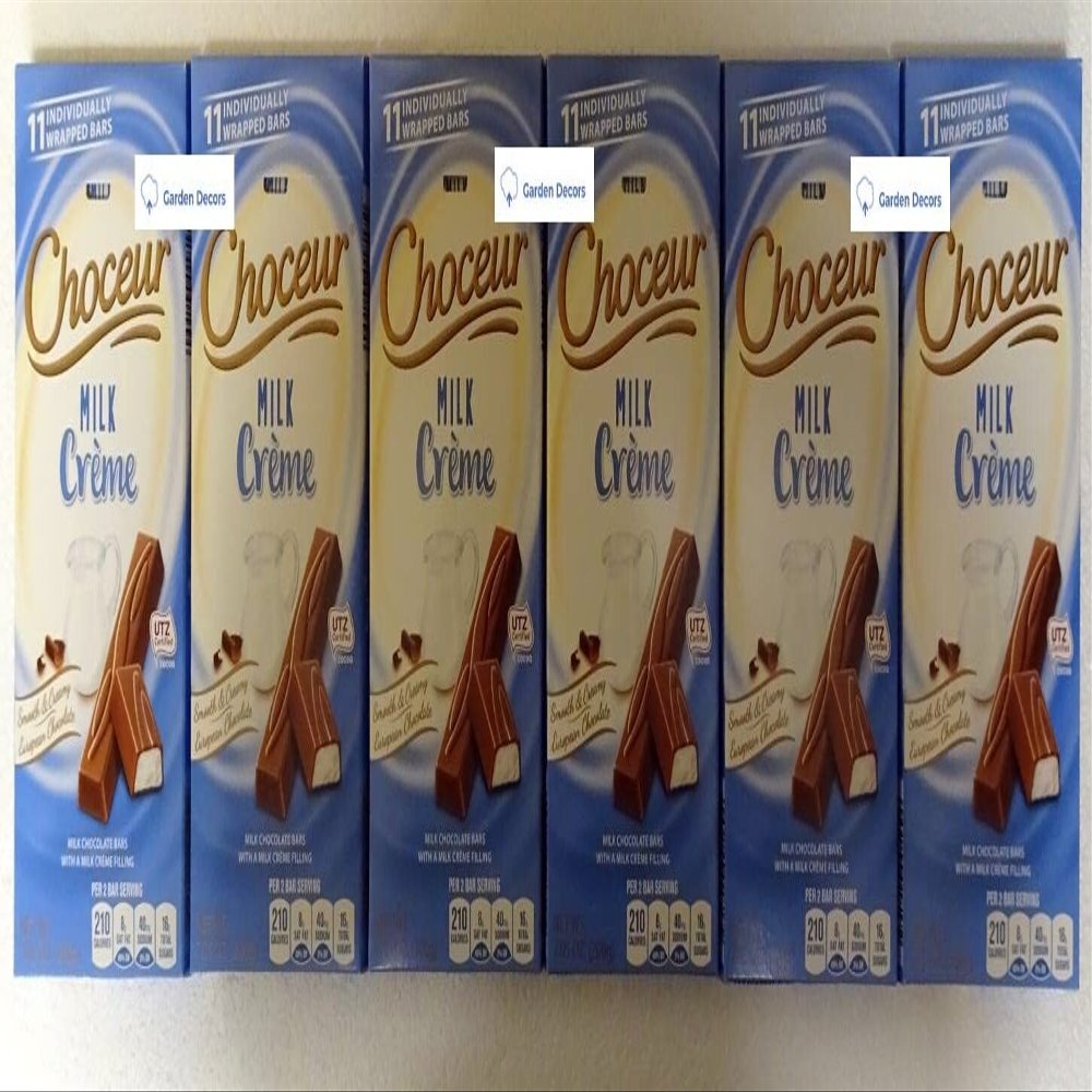 Choceur Milk Crme Smooth Creamy European Chocolate 7.05oz 200g (Six Bars)
