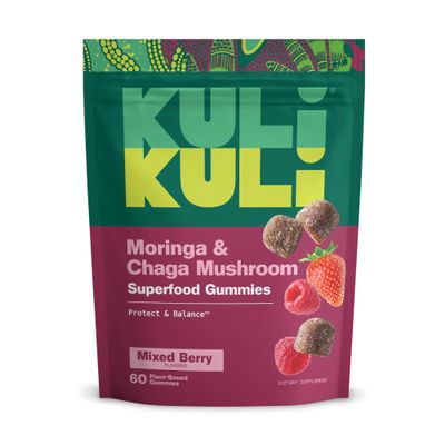 Kuli Kuli Super Energy Gummies - Energy Supplements with Moringa, Caffeine-Free Natural Energy Booster - 60 Non-GMO, Gluten-Free Moringa Gummies