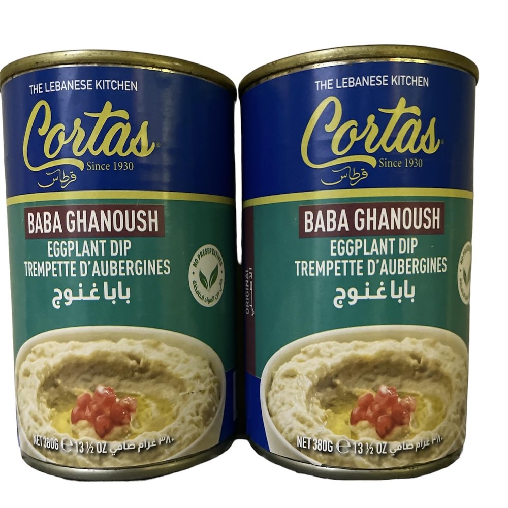 Eggplant Dip Baba Ghanoush (Ready to Eat) 2 Cans 13.5 oz. (380 g)