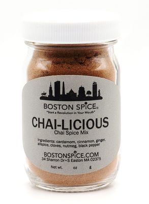 Boston Spice Chai-Licious Indian Make Chai Tea And Baking Seasoning Blend Add to rotein Shakes Cookies Cupcakes Brownies Bread Cakes Pies Fudge Muffins Coffee Pancakes 1/2 Cup wt. 2oz/58g