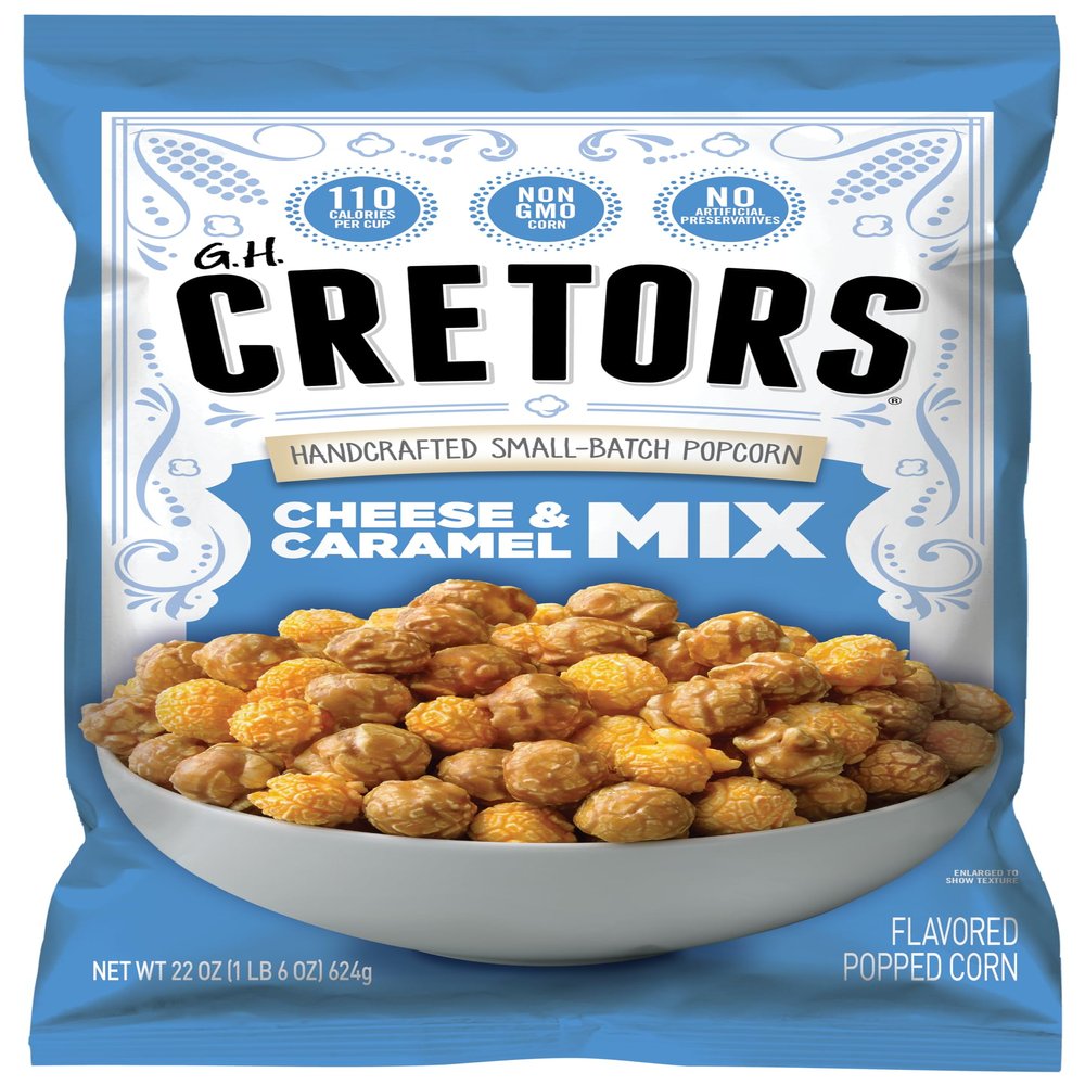 G.H. Cretors, The Mix, Cheese & Caramel Flavor Popcorn 22 Oz