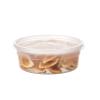 FULING [48pack 8oz Plastic Containers with Lids Deli Disposable Food Storage Takeout Containers Airtight BPA-Free Leakproof Round Bowls for Soup Salad Restaurant Supplies with Clear Lids view 2
