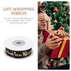 Tofficu Black Ramadan Satin Ribbon Roll, 10 Yards, Eid Mubarak Decor, Gift Wrapping, DIY Bow Making view 4