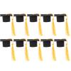 10pcs Graduation Cap Cake Toppers Trencher Cap Souvenir Ornaments Graduation Party Decorations view 1