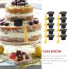 10pcs Graduation Cap Cake Toppers Trencher Cap Souvenir Ornaments Graduation Party Decorations view 3