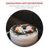 10pcs Graduation Cap Cake Toppers Trencher Cap Souvenir Ornaments Graduation Party Decorations view 4