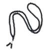 RICHRAIN 108 Meditation Beads Agate Crystal Healing Necklace Jewellery for Women (Black 6mm) view 1