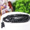 RICHRAIN 108 Meditation Beads Agate Crystal Healing Necklace Jewellery for Women (Black 6mm) view 3
