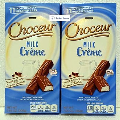 Choceur Milk Crme Smooth Creamy European Chocolate 7.05oz 200g (Two Bars)