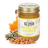 Big Spoon Roasters Almond & Pistachio Butter w/Raw Honey & Sea Salt - Keto Friendly, Low Sugar Almond Butter - Crunchy Pistachio Butter w/Bee-Friendly Almonds - Gourmet, Vegan Nut Butter - 13 Ounces view 1