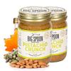 Big Spoon Roasters Almond & Pistachio Butter w/Raw Honey & Sea Salt - Keto Friendly, Low Sugar Almond Butter - Crunchy Pistachio Butter w/Bee-Friendly Almonds - Gourmet, Vegan Nut Butter - 26 Ounces view 1