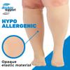 (3 Pairs) Opaque Compression Socks for Women and Men 20-30mmHg - Knee High Graduated Compression Stockings for Swelling, Edema, Sclerotherapy, Diabetic - Beige, Small - A501BE1-3 view 3