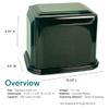 Arch Cultured Marble Urn for Two - Green, Extra Large Size Adult Urn, Companion Urn, Capacity for up to 490 lbs Ashes of a Man or Woman, Ground Burial, Home or Funeral Memorial Cremation Urn for Ashes view 4