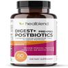 Digest + Postbiotics Supplement for Women and Men, Multi Enzymes, Organic Prebiotic & Probiotic for Digestive Health with Bromeline, Papin and Lipase, Non-GMO, Gluten-Free, 60 Vegetarian Caps view 1