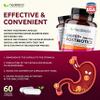 Digest + Postbiotics Supplement for Women and Men, Multi Enzymes, Organic Prebiotic & Probiotic for Digestive Health with Bromeline, Papin and Lipase, Non-GMO, Gluten-Free, 60 Vegetarian Caps view 3