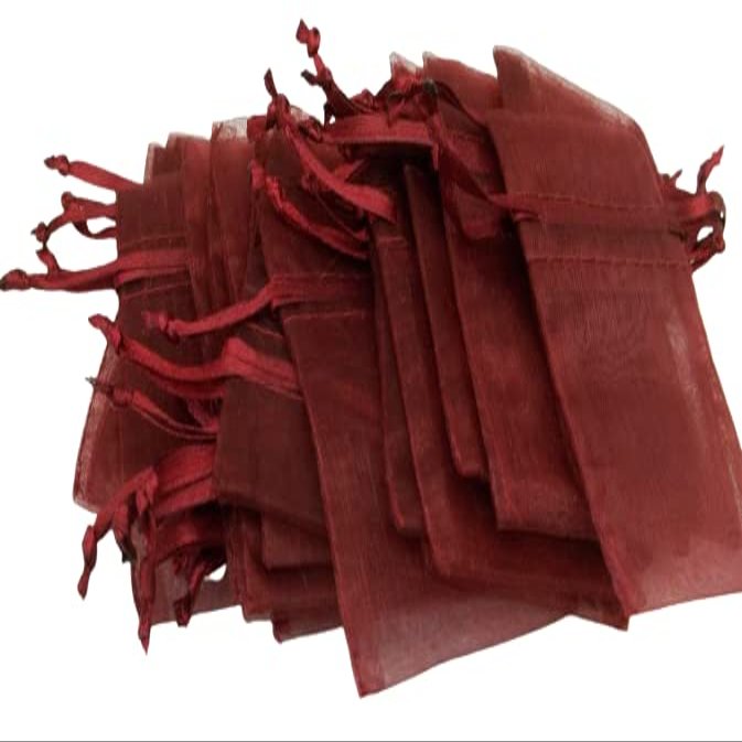 30 Organza 3"x4" Maroon Favor Jewelry Sm item Gift Bags with Satin Drawstrings Jewelry Making For You