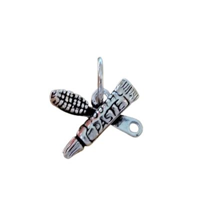 A-Store Sterling Silver 3D 11x16mm Toothpaste Brush Dentist Dental Charm Jewelry Making For You