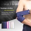 AIZXC Elastic Breathable Arm Elbow Wraps Straps Bandage Compression Brace Sleeve Support for Men Women Tennis, Golf, Badminton, Training, Bowling, Fitness & Weightlifting, 1 Pair (White/Pink) view 2