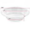 Nicole Fantini 18oz Medium Weight Disposable White Plastic Soup Bowl : Perfect for home, offices, parties, restaurants, and hotels : 400CT view 2