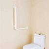 HongLianRiven Bath Handle Towel Rail L-Shaped Bathroom Grab Bar, Shower Support Rail, Safety Armrest, Elderly Disabled Bathtub Anti-Skid Railing, Toilet Handle, Towel Rack (Color : White) view 2