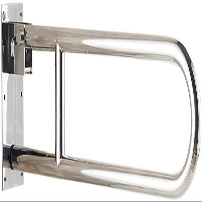 Bath Handle Towel Rail Folding Polishing Bathroom Grab Bar, Toilet Handicap Safety Support Rails Handrail Elderly Disabled Shower Anti-Skid Handle Towel (Color : Matte, Size : 80cm)