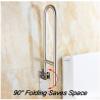 Bath Handle Towel Rail Folding Polishing Bathroom Grab Bar, Toilet Handicap Safety Support Rails Handrail Elderly Disabled Shower Anti-Skid Handle Towel (Color : Matte, Size : 80cm) view 2