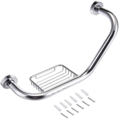 Bath Handle Towel Rail Bathroom Handrail Support Grab Bar Shower Soap Holder, Anti-Slip Safety Bath Toilet Wall Grip Handle Bathtub Handrails Bath