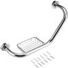 Bath Handle Towel Rail Bathroom Handrail Support Grab Bar Shower Soap Holder, Anti-Slip Safety Bath Toilet Wall Grip Handle Bathtub Handrails Bath view 1
