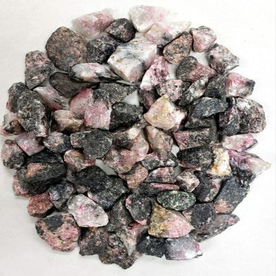 1 LB Rhodonite Stones Bulk Raw Rhodonite Crystals Healing Crystals Wholesale