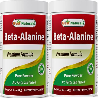 Best Naturals Beta Alanine Pure Powder 1 Pound (1 LB (Pack of 2))