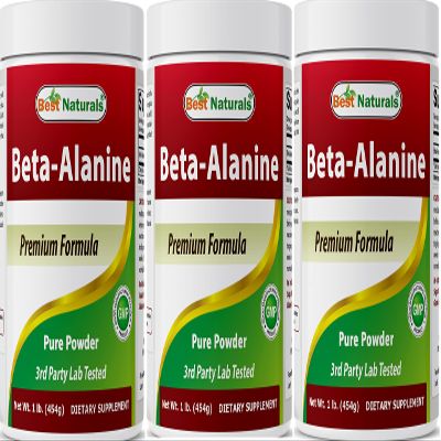 Best Naturals Beta Alanine Pure Powder 1 Pound (1 LB (Pack of 3))