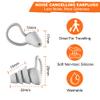 10 Pair Silicone Ear Plugs with Shark Fin Reusable with Plastic Case Soft Washable Individually Wrapped for Noise Reduction Noise Cancelling for Sleeping Snoring Shooting Music Construction Hunting view 3