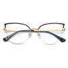 willochra Oversized Cat Eye Blue Light Blocking Glasses for Women Computer Anti Eye Strain 100% UV400 Protection Clear Lens Eyewear (X-Middle, black) view 1