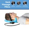 Cervical Traction Device, Inflatable Neck Stretcher Massage Pillow with Adjustable Traction Band and Air Inflation Pump for Neck Pain Relief view 4