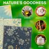 Pack of 3 Food Wraps with Flower Print. Washable Reusable Food Wrap for Sandwiches, Dough Covering. Organic Wraps for Food Reusable view 2