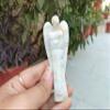 Jet International Authentic Gemstone Rainbow Moonstone Angel | 3 Inch Decorative Crystal Figurine for Home & Gifting view 2