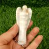 Jet International Authentic Gemstone Rainbow Moonstone Angel | 3 Inch Decorative Crystal Figurine for Home & Gifting view 3