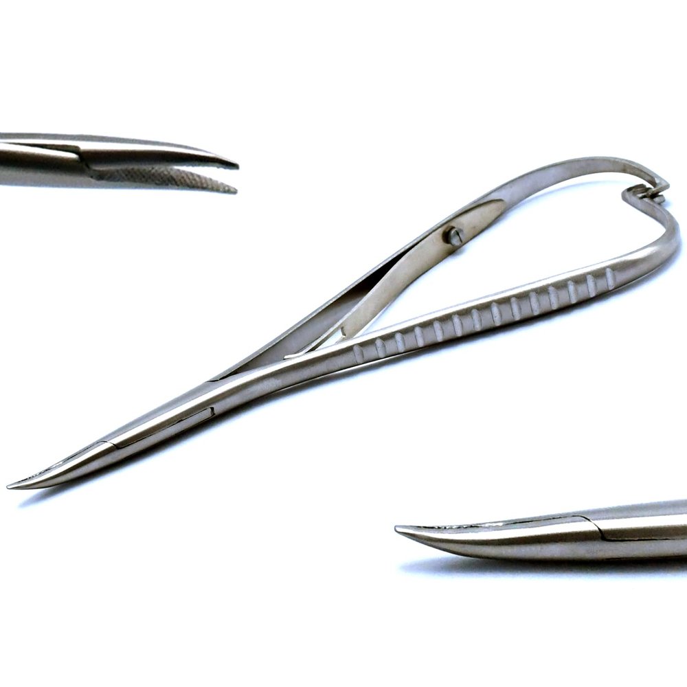 AAProTools Orthodontic Slim Lingual Mathieu Needle Holder"Curved" Ligature Pliers Ortho Tools