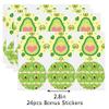 XGELUL Avocado Party Favors Candy Bags with Stickers - Avocado Goodie Gift Treat Bags - Avocado Themed Birthday Party Supplies view 4