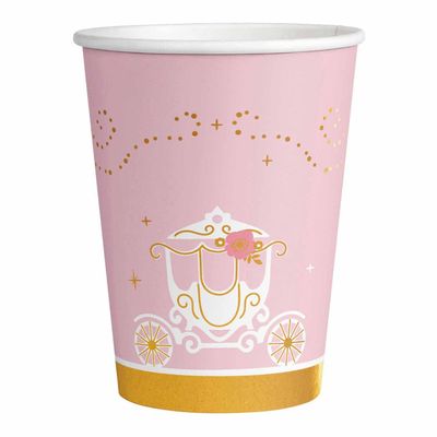Amscan 9906313-66 - Princess for a Day Birthday Party Paper Cups - 8 Pack