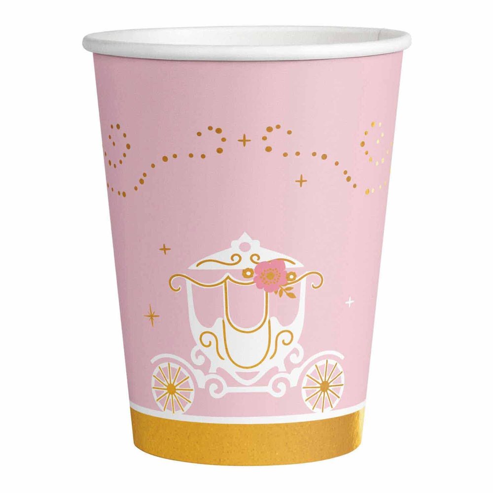 Amscan 9906313-66 - Princess for a Day Birthday Party Paper Cups - 8 Pack